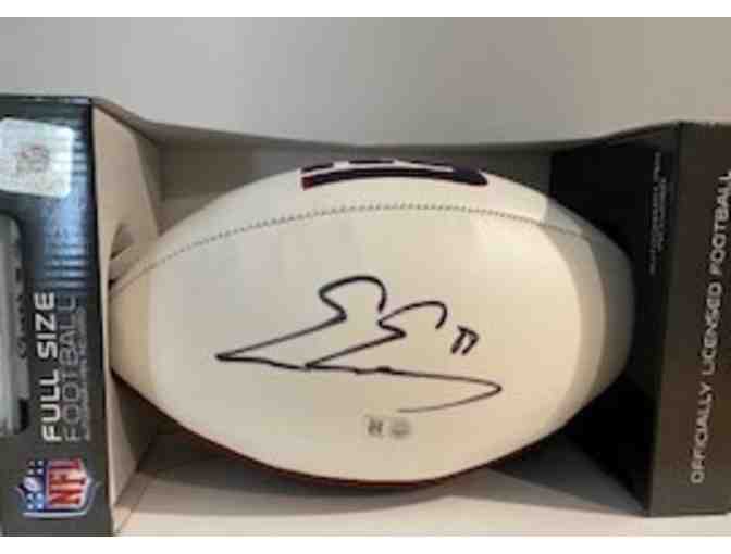 NY Giants Autographed Football - Evan Engram