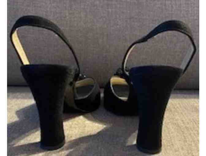 Charles Jourdan Women's Black Suede Evening Shoes - Photo 5