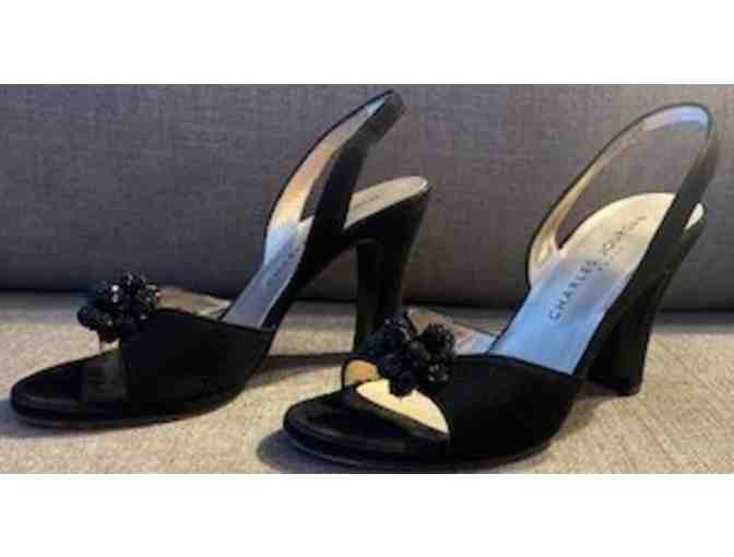 Charles Jourdan Women's Black Suede Evening Shoes - Photo 4
