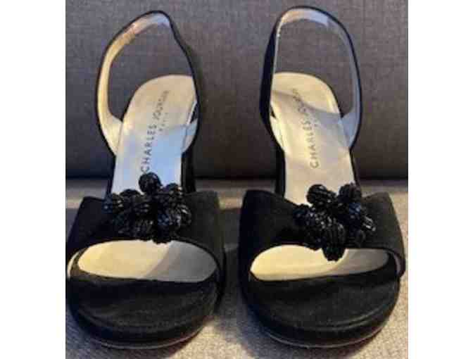 Charles Jourdan Women's Black Suede Evening Shoes - Photo 2