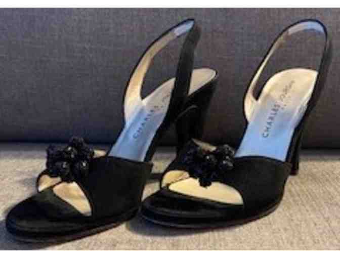 Charles Jourdan Women's Black Suede Evening Shoes - Photo 1