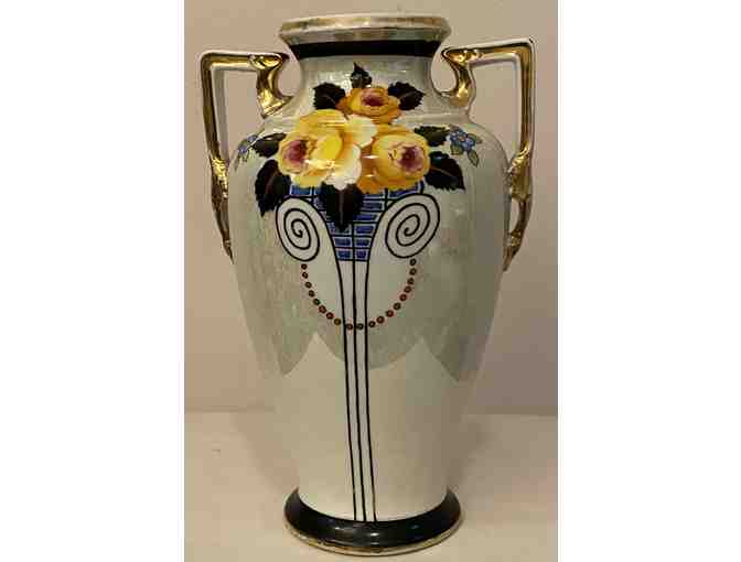 Antique Noritake Floral Vase - Photo 1