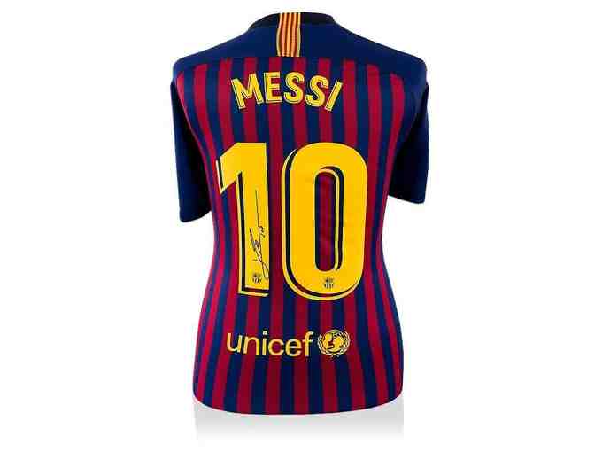 Leo Messi Signed FC Barcelona Official Game Jersey