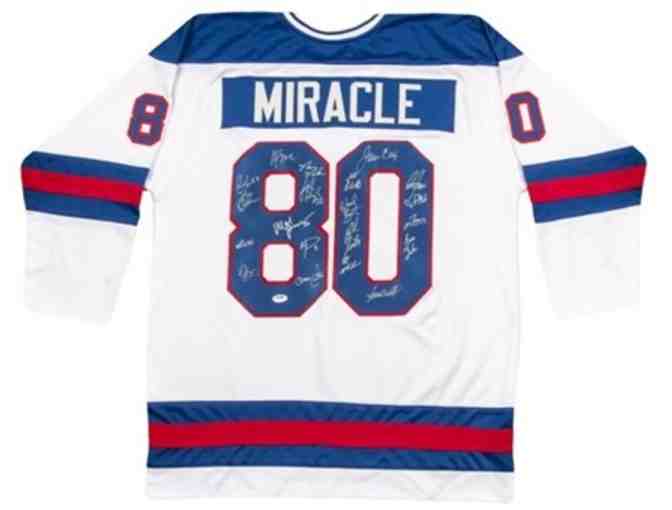 1980 Miracle on Ice Team - Signed 'Celebration' Jersey
