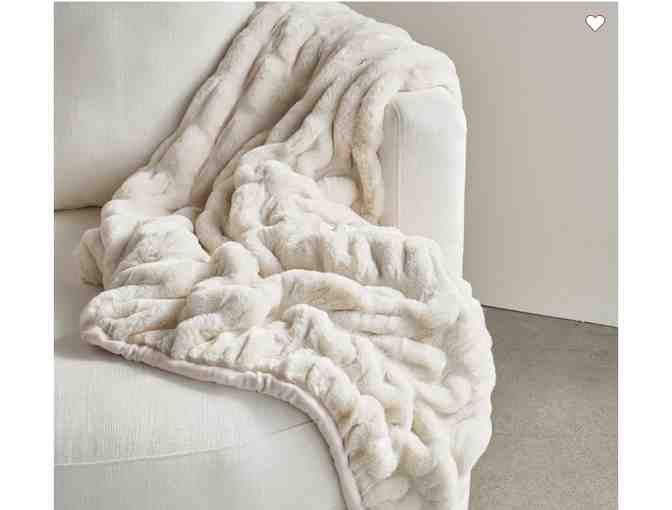 Pottery Barn's Faux Fur Ruched Throw