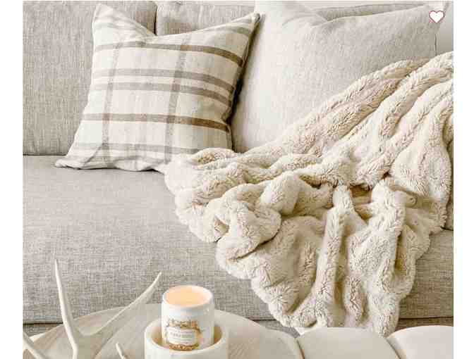 Pottery Barn's Faux Fur Ruched Throw