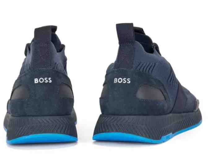Hugo BOSS Dark Blue Sock Trainers