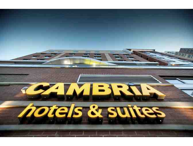 Weekend Stay at Cambria Hotel plus a $100 Gift Card to The Cheesecake Factory