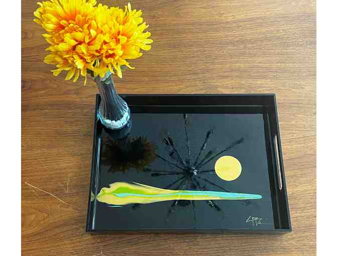 Abstract Watercolor Tray by Devine Modern Art