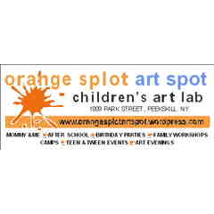 Orange Splot Art Spot