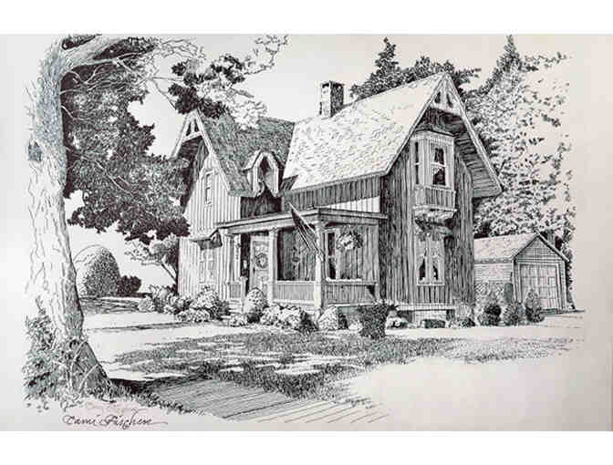 Camille Fischer, Pen & Ink Portrait of Your Home