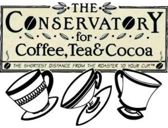 $25 Gift Certificate to The Conservatory for Coffee, Tea and Cocoa