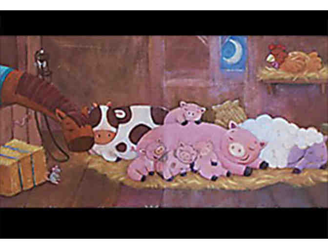 Framed Print and Signed Copy of Children's Book 'Pig-a-Boo!'