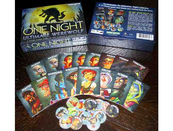 3 Games - One Night Ultimate Werewolf, Lord of the Rings & Chess/Checkers/TicTacToe