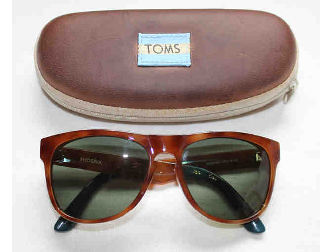 Tom's Phoenix Sunglasses - Polarized - Tortoise/Teal