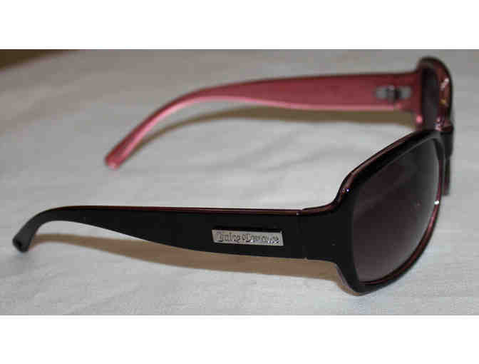 FAUX Juicy Couture Oversize Sunglasses - Black/Pink