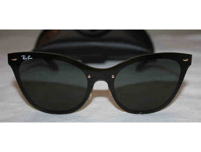 Ray-Ban RB3580 Blaze Cat Eye Sunglasses - Gold/Gray Green Lenses