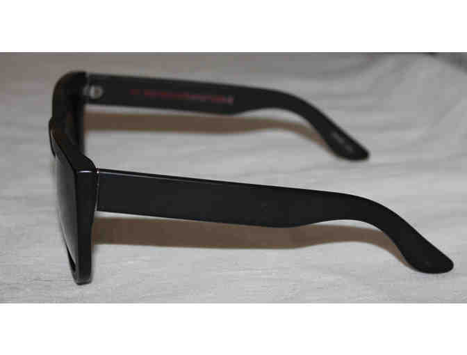 Retrosuperfuture Gals Matte Black Sunglasses - Dark Gray Lenses
