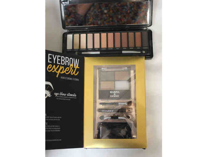 Marina & Demme Eyebrow Expert + Glitter & Glam Nude Eyeshadow Kit - NEW