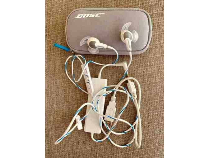 Bose QC20i - (i phone) noise cancelling ear buds - white/teal #3
