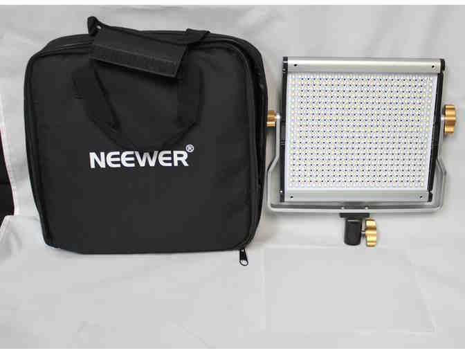 Neewer NL480 Dimmable Bi-Color LED with U Bracket Professional Video Light - UNTESTED