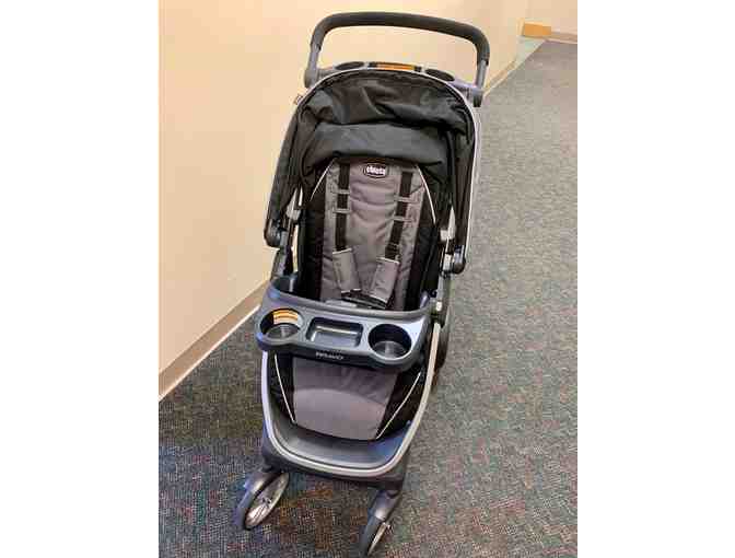 Chicco Bravo LE One Hand Quick Fold Baby Single Stroller - Coal