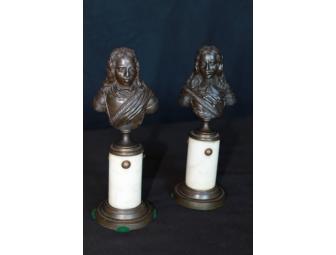 Pair of Bronze Busts