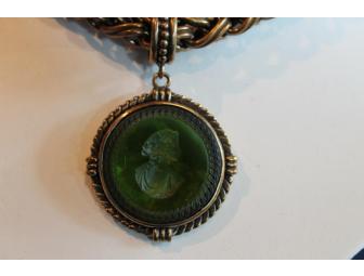 Extasia Glass Cameo Necklace