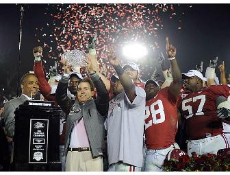 Nick Saban-Signed Alabama National Championship Football
