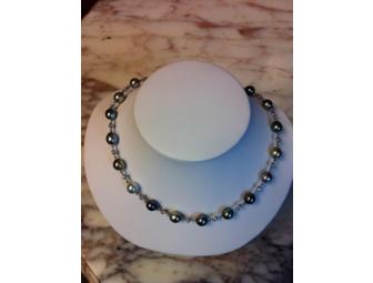 Diamond and Tahitian Pearl Necklace