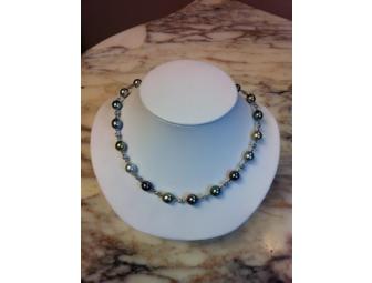 Diamond and Tahitian Pearl Necklace