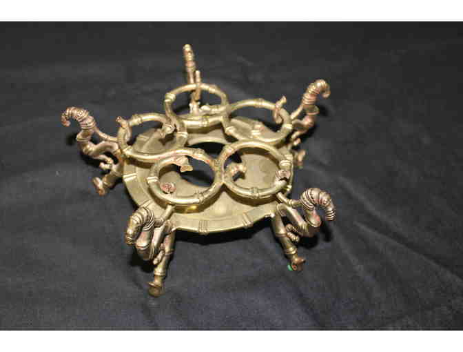 Pair of Bronze Chenets