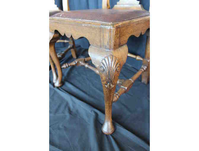 Queen Anne Oak Side Chairs