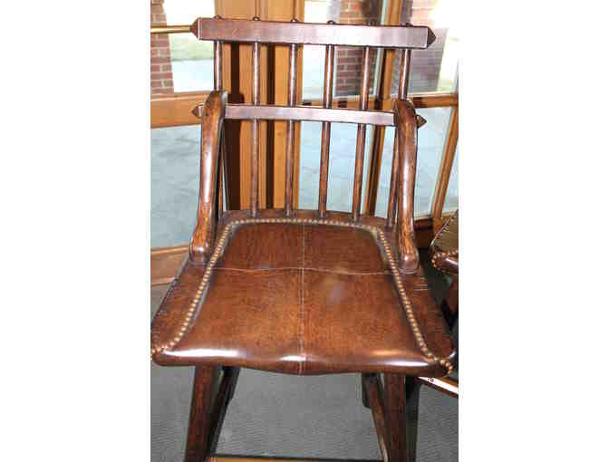 Rustic Oak Bar Stools