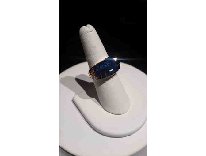 Ceylon Sapphire and Diamond Ring