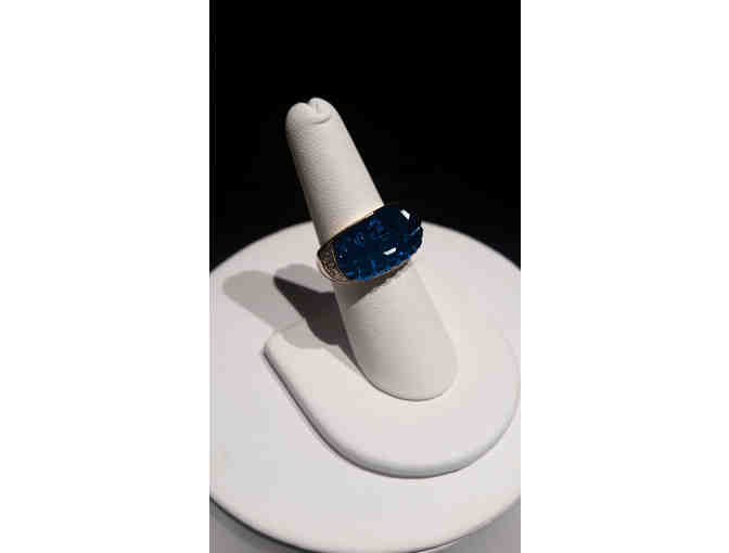 Ceylon Sapphire and Diamond Ring