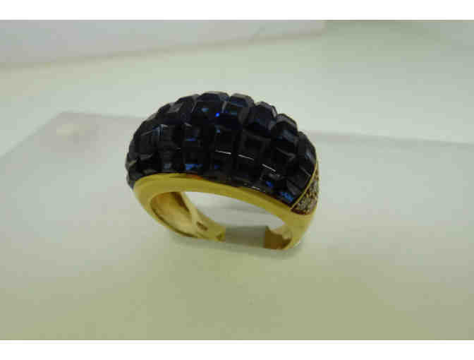 Ceylon Sapphire and Diamond Ring