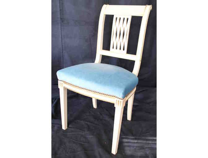 Nine Painted Dining Chairs