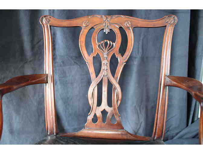 Chippendale Style Mahogany Armchair