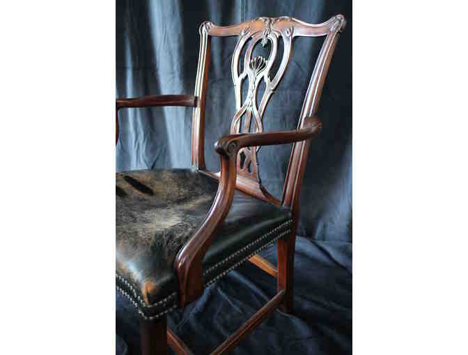 Chippendale Style Mahogany Armchair