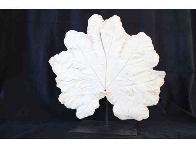Rice Paper Plaster Leaf on Stand