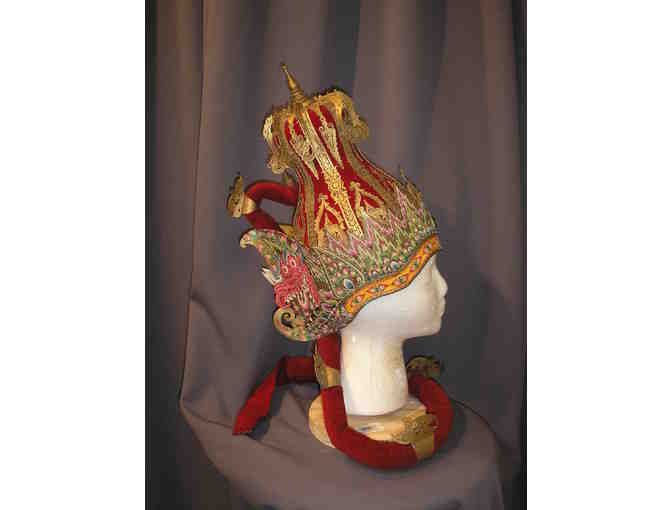 Vintage Indonesian Hindu Ramayana Epic Headdresses and Costume Pieces