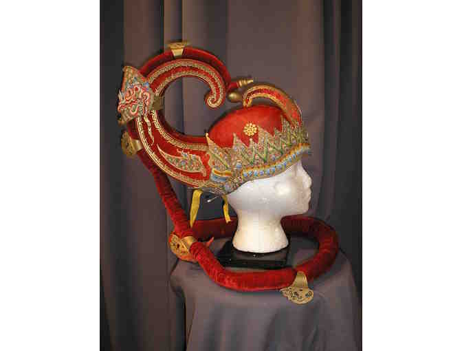 Vintage Indonesian Hindu Ramayana Epic Headdresses and Costume Pieces