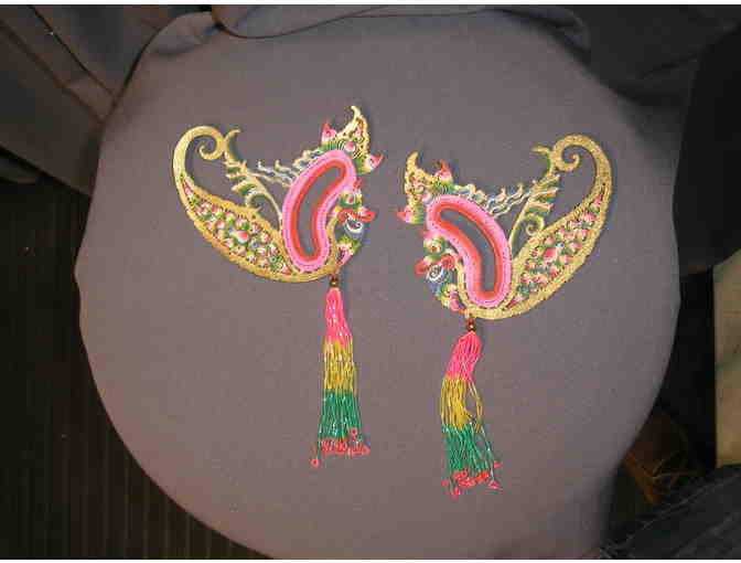 Vintage Indonesian Hindu Ramayana Epic Headdresses and Costume Pieces