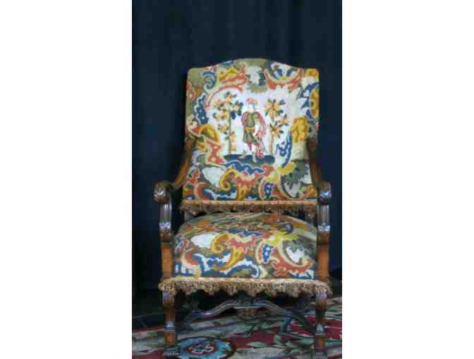 Louis XIV Style Tapestry Armchair
