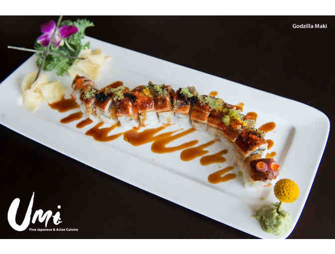 $100 Gift Card to Umi Fine Japanese & Asian Cuisine of Waltham