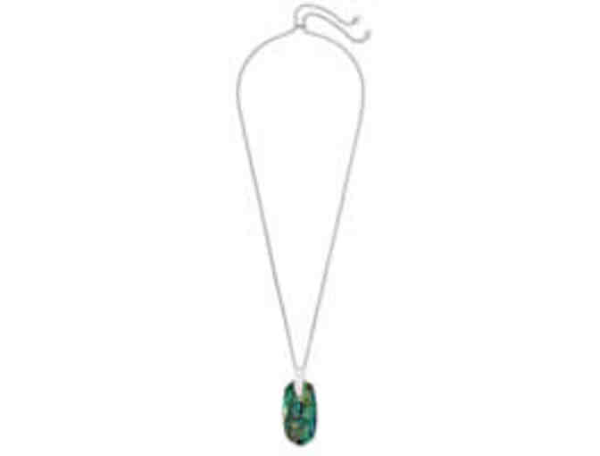Inez Necklace in Rhodium & Abalone Shell from Kendra Scott