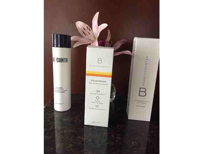 Paul Mitchell and Beauty Counter Nourishing Body and Hair Care Summer Basket