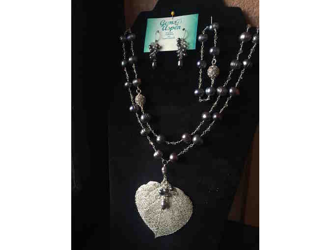 Gems Of Aspen Designer Jewelry Set - Necklace, Bracelet & Earrings