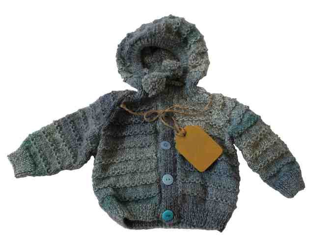 Hand Knit Baby Sweater - Photo 1